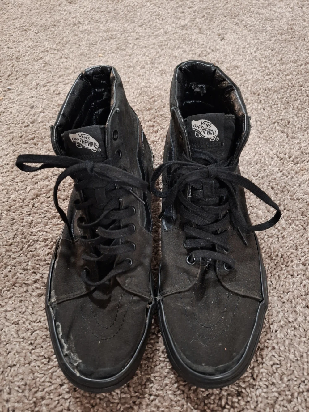 Vans Black High-Top Canvas Sneakers